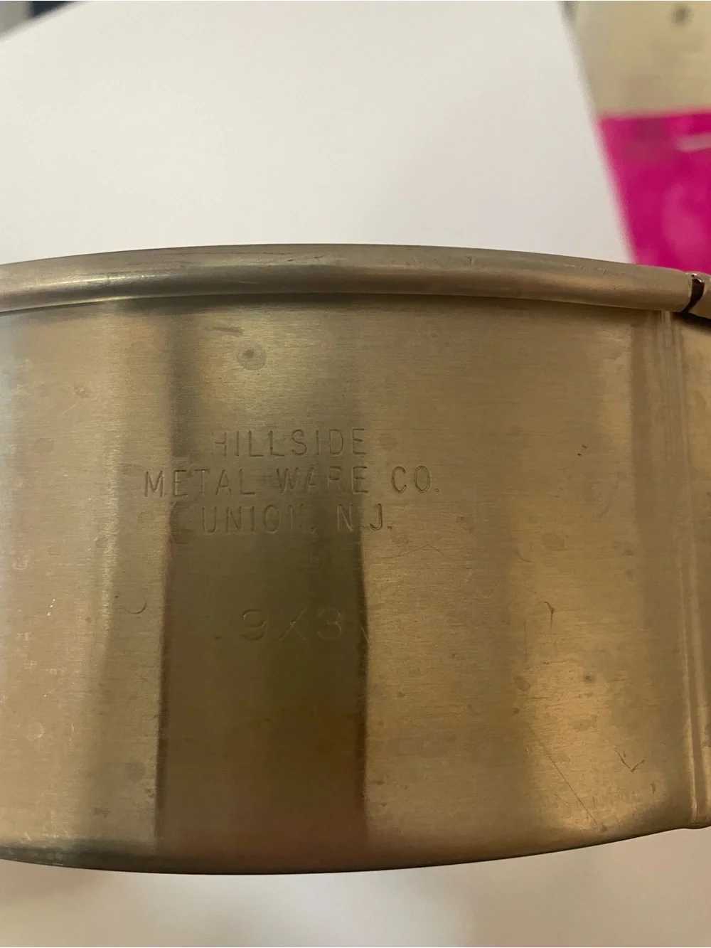 Vtg Spring Form Cake Pan Hillside Metal Ware Co 9X3